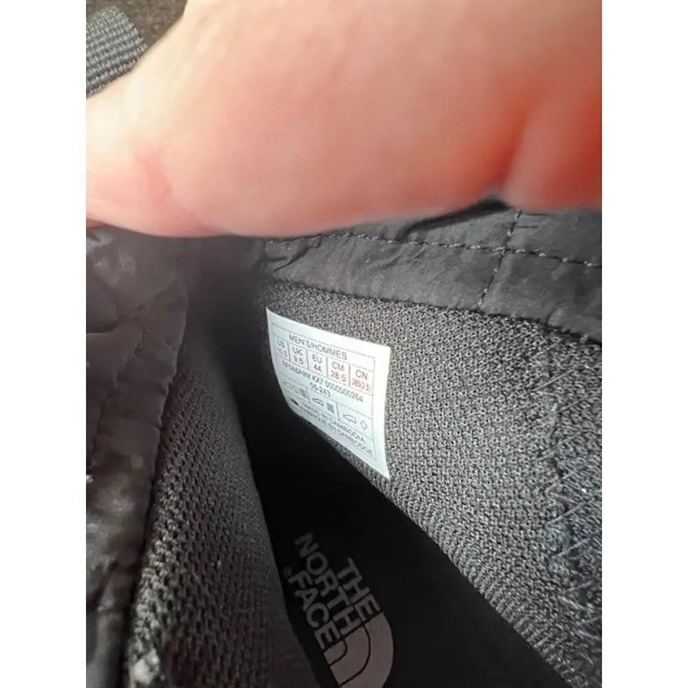 The North Face Bergen Leather Waterproof Boot Size 10.5 Black Leather Lace Up